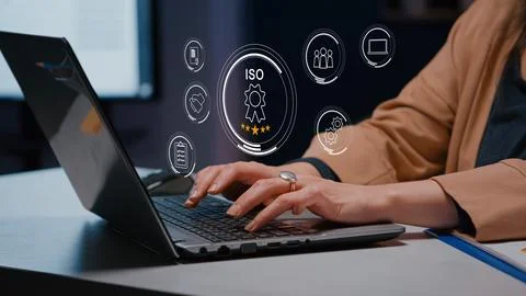 Certification and standardization process, iso-certified business, Stock Photos