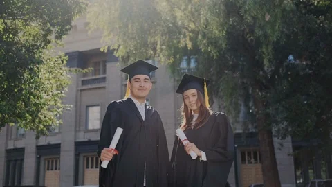 Certification in famous technical state university with highest knowledge level Stock Footage 116171583