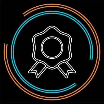 Certification seal icon - vector award badge Stock Illustration