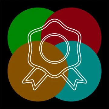Certification seal icon - vector award badge Stock Illustration