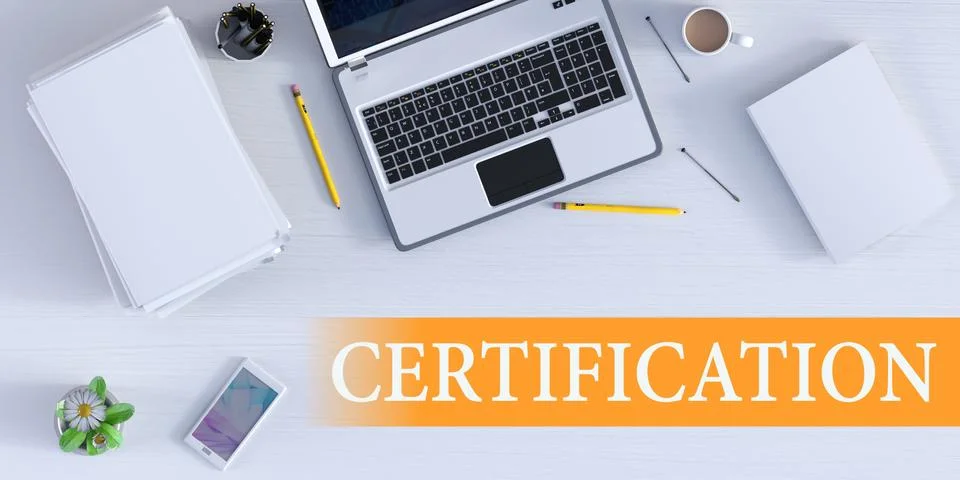 Certification Solution Illustrazione stock