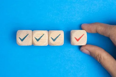 Certified and correct mark. Standard certification, accurate selection, pro.. Stock Photos