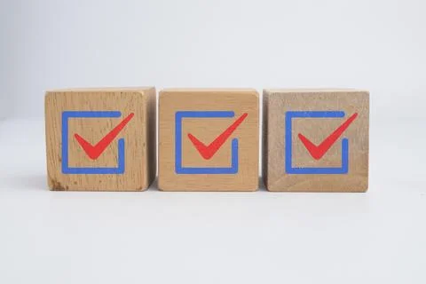Certified and correct mark. Standard certification, accurate selection, pro.. 库存照片