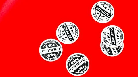 Certified badge0150 Stock Illustration