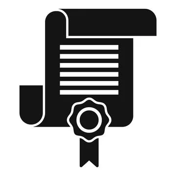 Certified document icon vector illustration イラスト素材