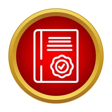 Certified document representing official quality and guarantee Illustrazione stock