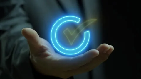 Certified guarantee approval or secure access system concept Stock-Footage 276488369