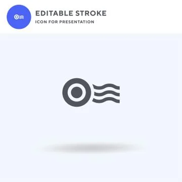 Certified icon vector, filled flat sign, solid pictogram isolated on white, logo Illustrazione stock