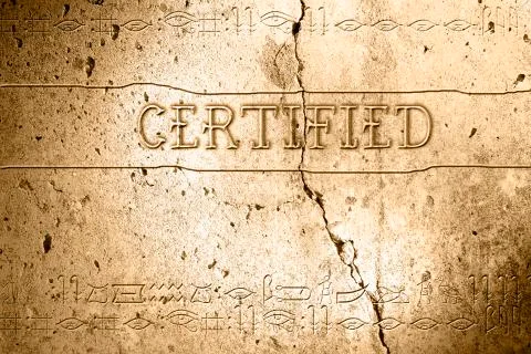 Certified Stock Illustration