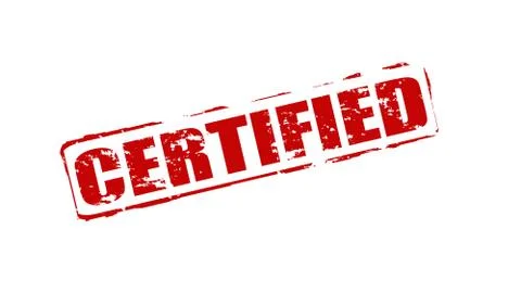 Certified Stock Illustration