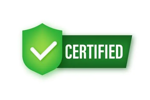 Certified label vector isolated on white background. Vector stock illustration Stock Illustration