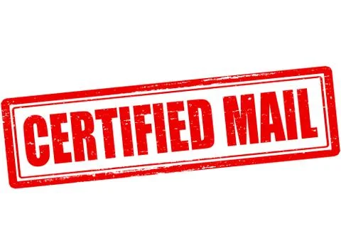Certified mail Illustrazione stock