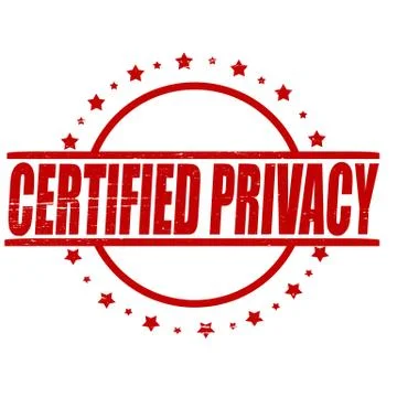 Certified privacy Stock Illustration