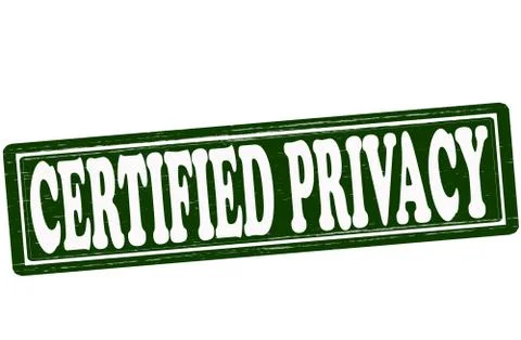 Certified privacy Stock Illustration