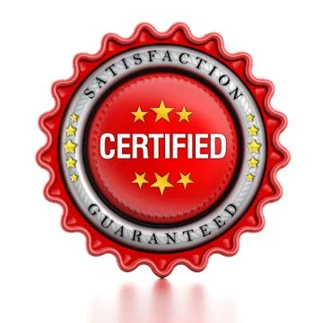 Certified stamp Stock Illustration