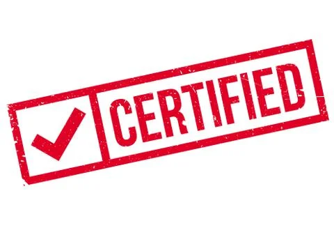 Certified stamp Stock Illustration