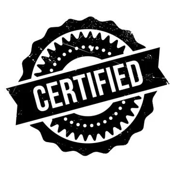 Certified stamp Stock Illustration