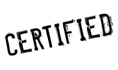 Certified stamp Stock Illustration