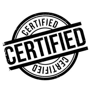 Certified stamp Stock Illustration