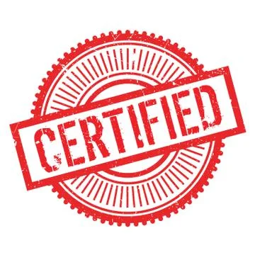 Certified stamp Stock Illustration