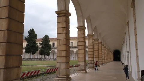 Certosa of padula 3 Stock Footage 104245935