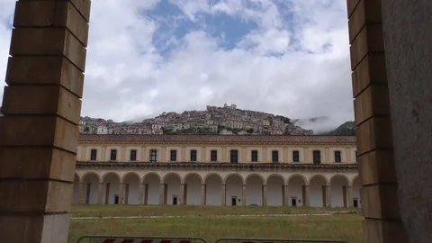 Certosa of padula 5 Stock Footage 104245918
