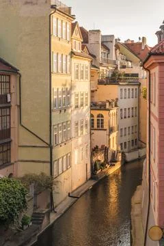 The Certovka, Devil's Canal, also called Little Prague Venice. Foto stock