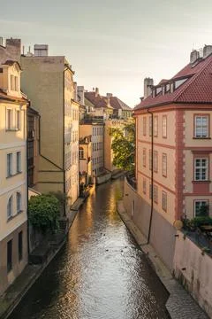 The Certovka, Devil's Canal, also called Little Prague Venice. Foto stock