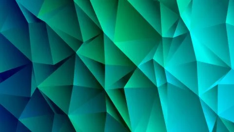 CeruleanTrendy Low Poly Backdrop Design Stock Illustration