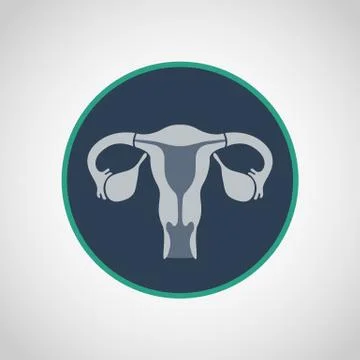 Cervical cancer icon Logo vector illustration Stock Illustration
