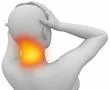 Cervical spine backache Illustration