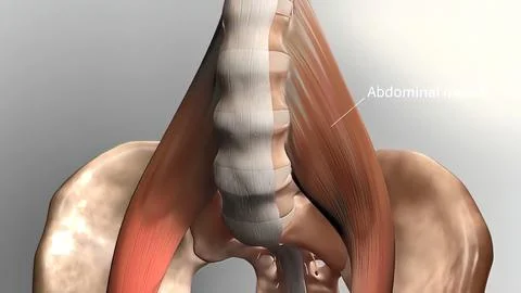 Cervical spine .Chronic Low Back Pain Stock Illustration