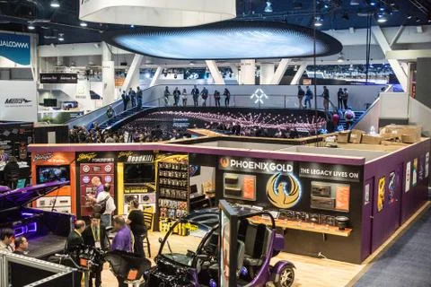 CES 2017 Exhibit Hall Stock Photos