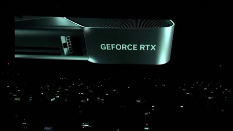 CES-Nvidia CEO unveils robot training Stock Video Pond5
