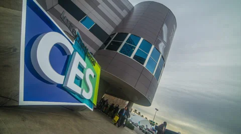 CES Sign Time Lapse Stock Footage 34449231