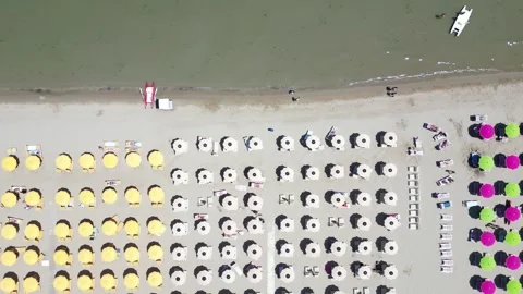 Cesanatico beach Video stock 344053263