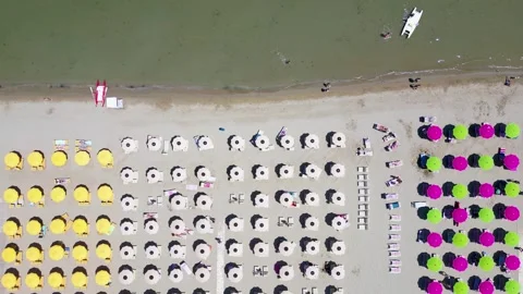 Cesanatico beach Video stock 344053328
