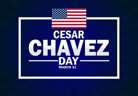 Cesar Chavez Day, background イラスト素材