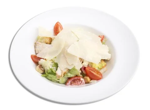 Cesar salad with chicken. Stock Photos