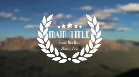 Cesar Star Title - After Effects Template 스톡 After Effects