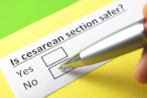 Is cesarean section safer? Stock Photos