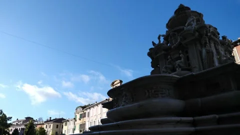 Cesena, Emilia-Romagna September 17 2022 Fountain City Center 스톡 동영상 301822172