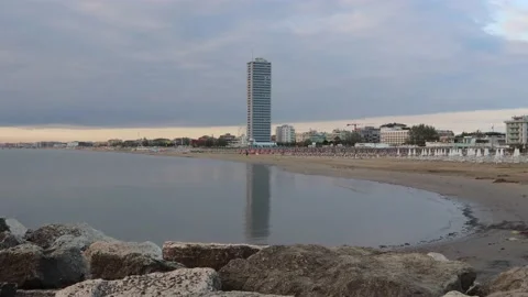 Cesenatico skyscraper 1 Video stock 132048916