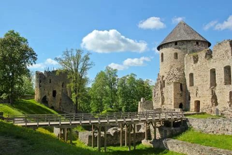Cesis Castle Stock Photos