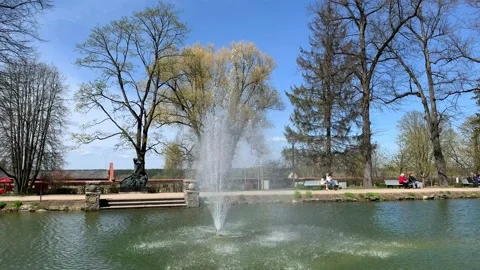 Cesis, May park Stock Footage 202892002