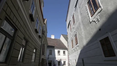 Cesky Krumlov old window Stock-Footage 76030056