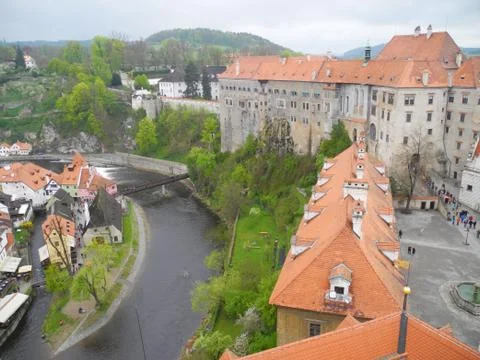 Cesky Krumlov 写真素材