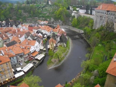 Cesky Krumlov 写真素材