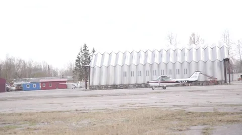 Cesna Airplane Stock Footage 48632835