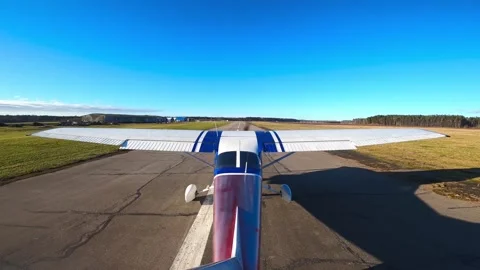 Cesna.takeoff landing  flight over Riga Stock Footage 151594079